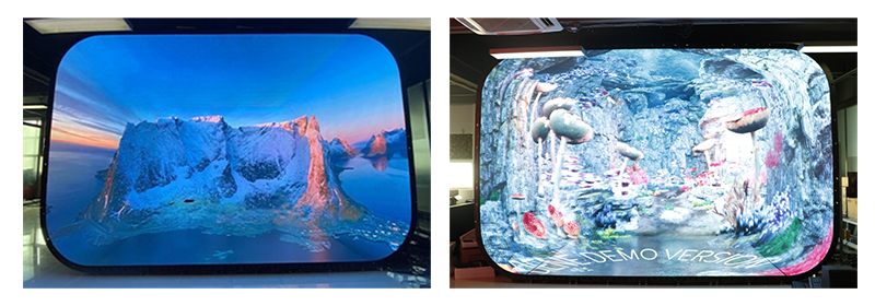 The Arc Cave Immersive LED Screen Display from Milestrong