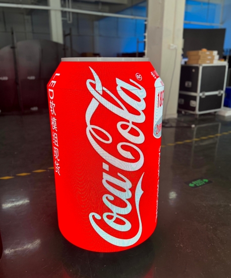 Unique shape of the can LED display, a new marketing approach