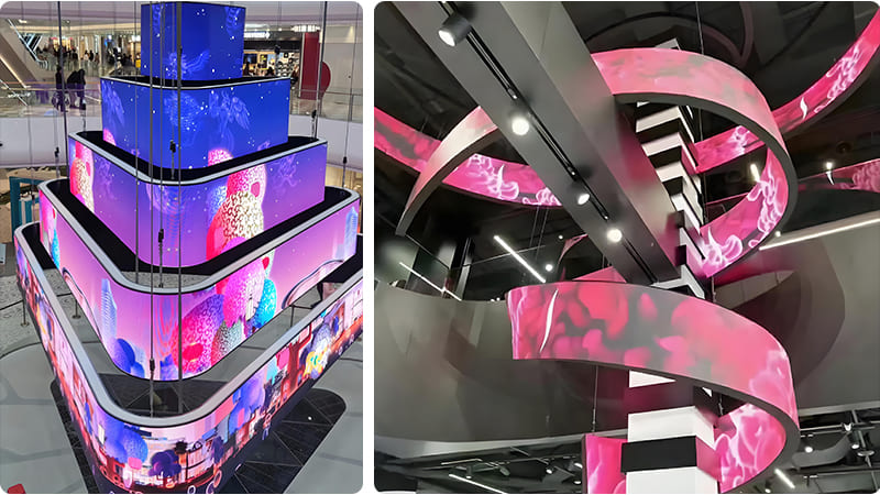 Milestrong's Versatile and Customizable Flexible LED Display Screen