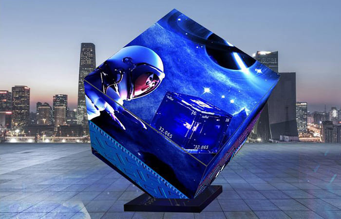 Milestrong's Giant Custom Cube LED Display Transforms Landmark