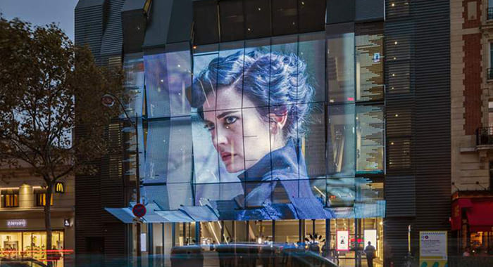 Holographic Transparent LED Screen for Glass Curtain Wall by Milestrong