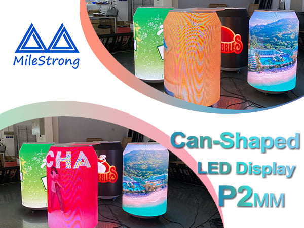 P2 Can-Shaped LED Display: An Uniqu