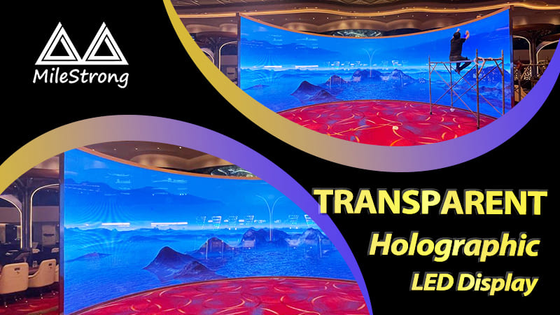 Milestrong Transparent Holographic LED Screen for Casino & Gaming in Singapore