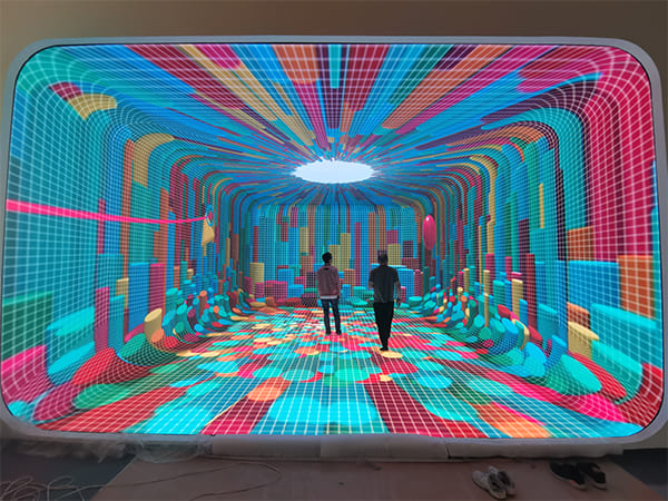 176SQM P1.86 Arc Cave Immersive LED Display for VR Experience