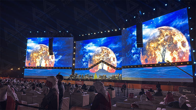 Spectacular Visuals in Dubai's Liwa Village: Outdoor FR P3.9 LED Screens