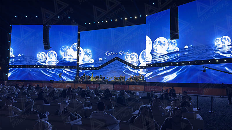 Spectacular Visuals in Dubai's Liwa Village: Outdoor FR P3.9 LED Screens