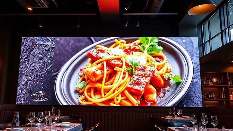 Maximize Customer Attraction in Restaurants with Milestrong's Indoor LED Screens