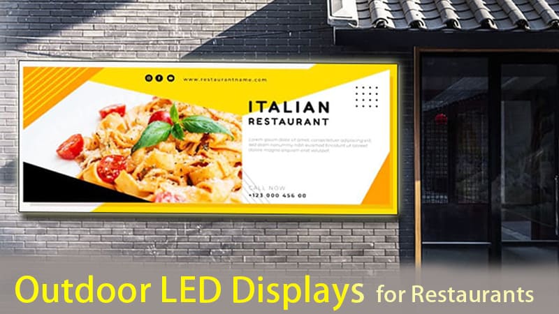 Elevate Your Restaurant's Appeal with Milestrong's Outdoor LED Displays