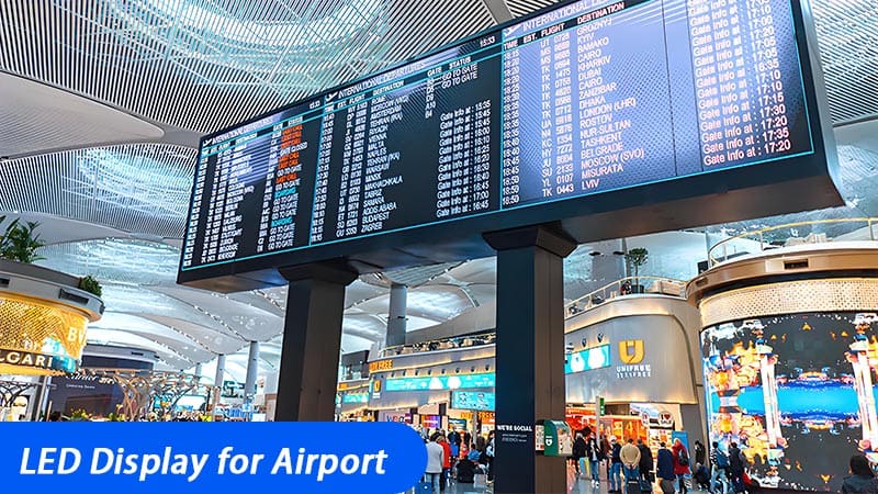 Milestrong's Fine Pitch Indoor LED Displays for Airports Enhance Passengers' Experience