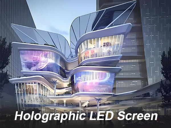 Holographic LED Screen: High-Transparency Display with 3D Eff