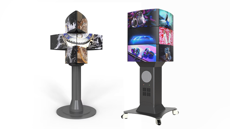 Mechanical Rotating LED Screen Display from Milestrong: Customizable Modules with 360-Degree Dynamic Movements