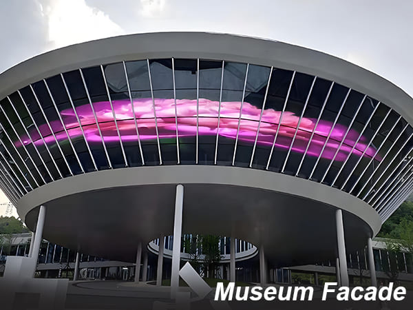 Milestrong Transparent LED Display STB Series for Museum Faca