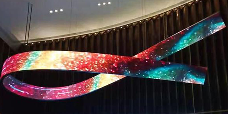 Milestrong's Ribbon LED Display: Forming Imagination through a Flexible and Responsive Visual Solution