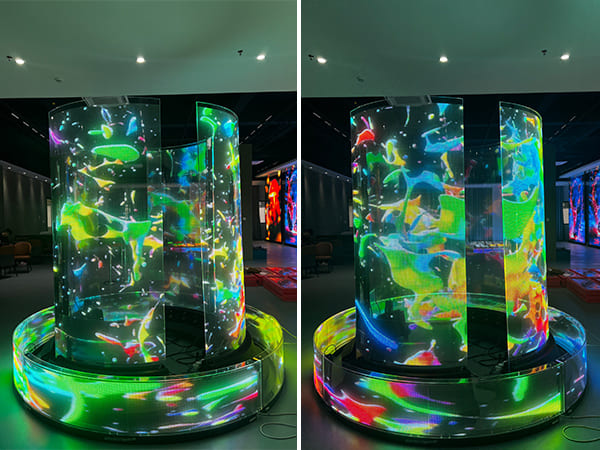 Seamless Innovation on Glass: MileStrong's Transparent LED Film Screen Installed