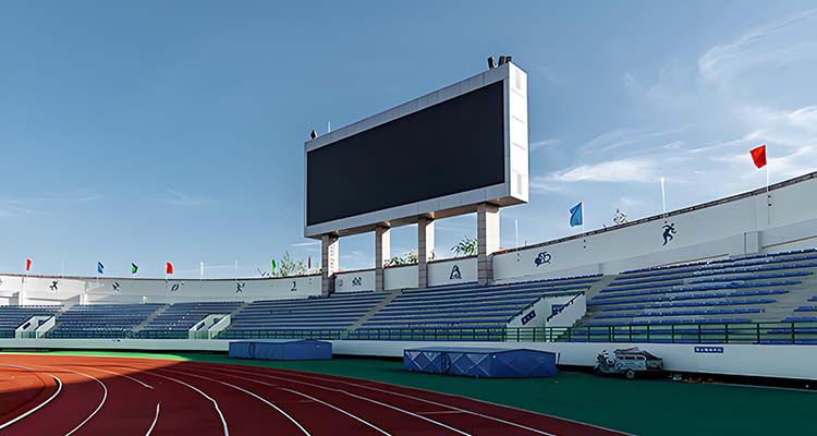 Improving Stadium Visibility with Pole-Mounted Outdoor LED Displays SL Series from MileStrong