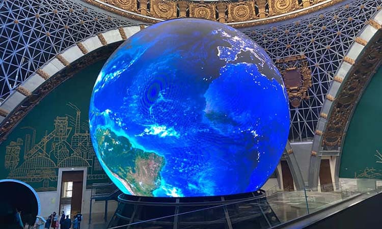 MileStrong Sphere LED Display Brings A Touch of Future to the Cosmos Pavilion with Flexibility and Customization