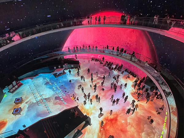 An Immersive LED Display That Transforms the Film Museum Into a Journey Through T