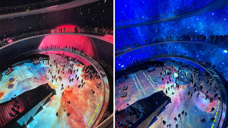 An Immersive LED Display That Transforms the Film Museum Into a Journey Through Time and Space