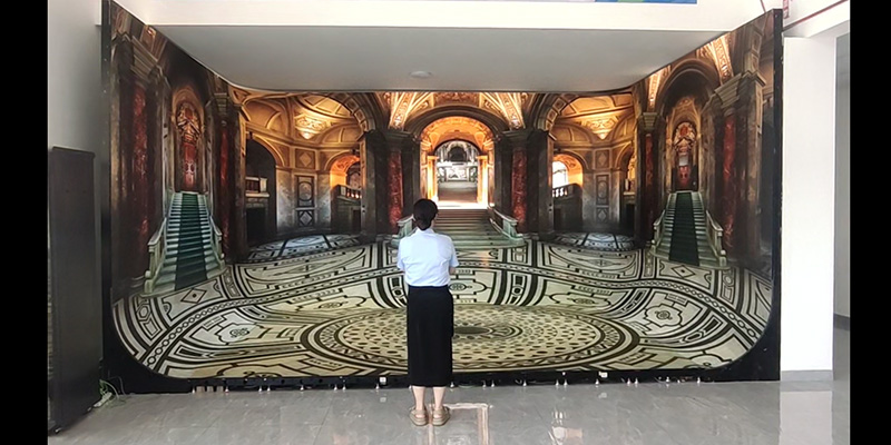 Redefining Immersive Visual Environments: The Four-Sided LED Display Configuration with Curved Connections