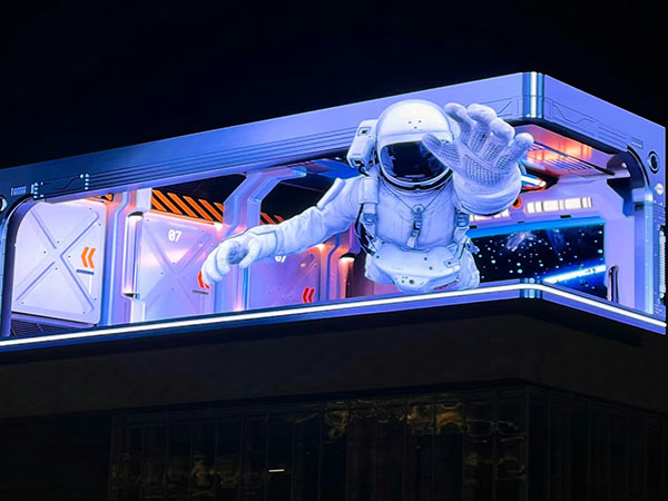 SL Series Outdoor LED Display from MileStrong  with 3D Effect for All Weather