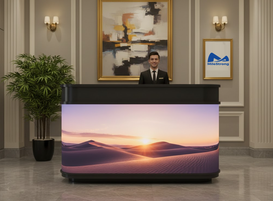 The Application of Front Desk LED Display Screens in Hotels