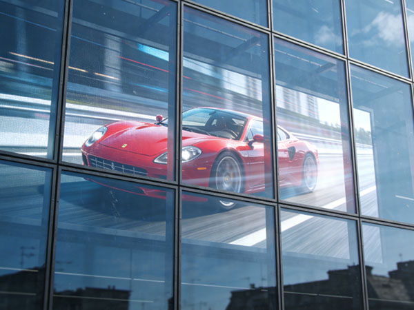 Transparent LED Displays for Car Showroom Digital Marketing